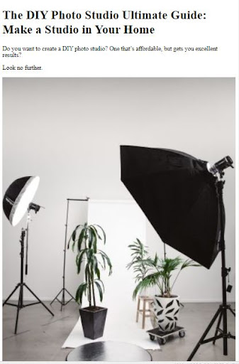 How to DIY Photography ekran görüntüsü