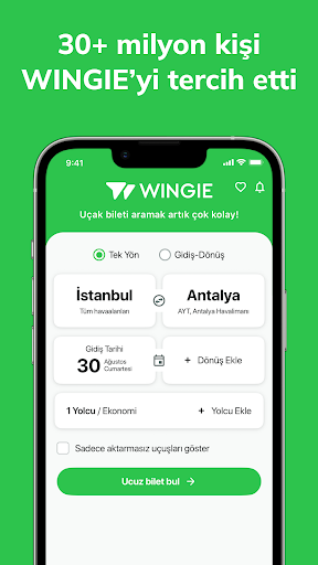 Wingie - Ucuz Uçak Bileti ekran görüntüsü