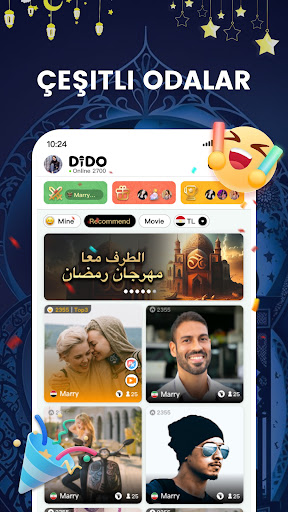 DiDO-Sesli Sohbet Odaları ekran görüntüsü