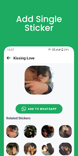 Aşk Çıkartmaları - WASticker ekran görüntüsü