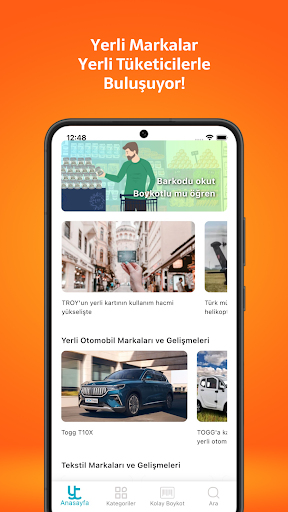 Yerli Tüket ekran görüntüsü
