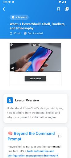 Learn PowerShell ekran görüntüsü