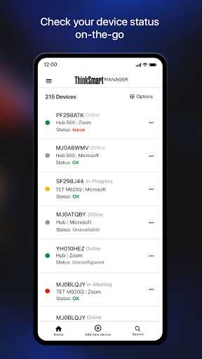ThinkSmart Manager ekran görüntüsü