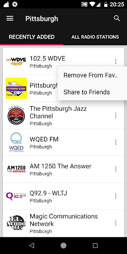 Pittsburgh Radio Stations ekran görüntüsü