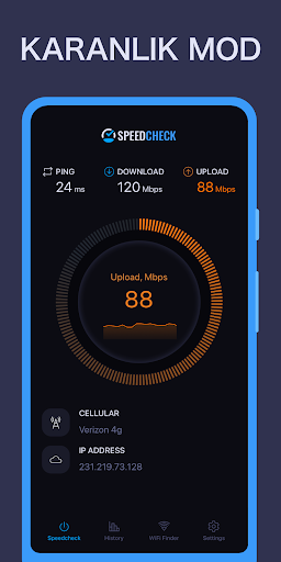 SPEEDCHECK Hız Testi SpeedTest ekran görüntüsü