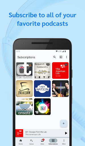 AntennaPod ekran görüntüsü