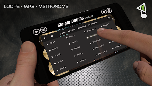 Simple Drums Deluxe: bateri ekran görüntüsü
