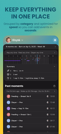 Nurtura Daily: Baby Tracker ekran görüntüsü
