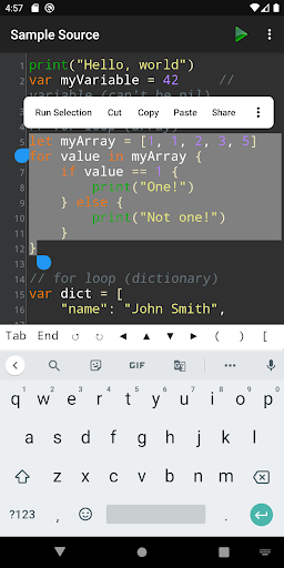 Sedona - Compiler for Swift ekran görüntüsü