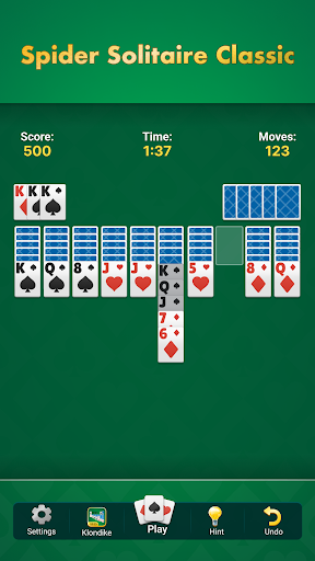 Spider Solitaire - Master ekran görüntüsü