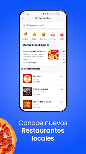 Lo Quiero: Delivery de comida ekran görüntüsü