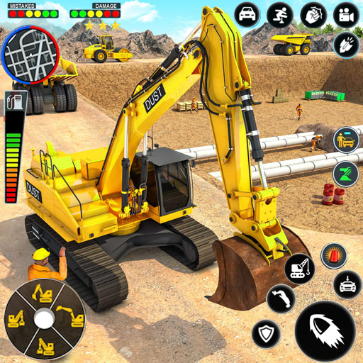 jcb ekskavatör- 3d kamyon oyun