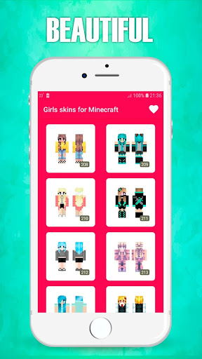 Girls Skins for Minecraft ekran görüntüsü