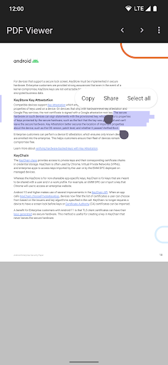 Secure PDF Viewer ekran görüntüsü