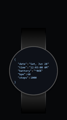 JSON Watch Face ekran görüntüsü