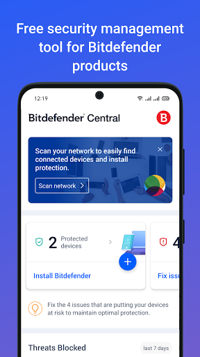 Bitdefender Central ekran görüntüsü