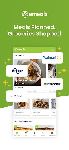 eMeals - Meal Planning Recipes ekran görüntüsü