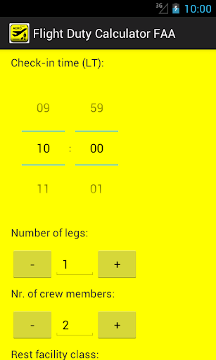 Flight Duty Calculator (FAA) ekran görüntüsü