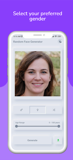 Random Face Generator ekran görüntüsü