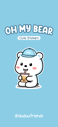 Oh My Bear Cute Stickers ekran görüntüsü