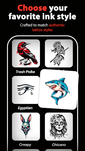 Inkit - AI Tattoo Generator ekran görüntüsü