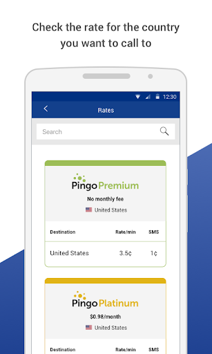 Pingo - International Calling ekran görüntüsü