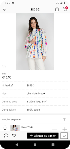 Noéline : wholesale B2B ekran görüntüsü