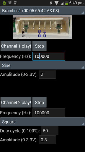 Brainlink Wave Generator ekran görüntüsü