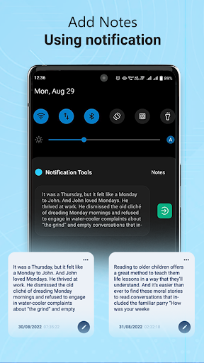 Notification Quick Tool Access ekran görüntüsü