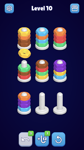 Nuts & Bolts Sort Puzzle ekran görüntüsü