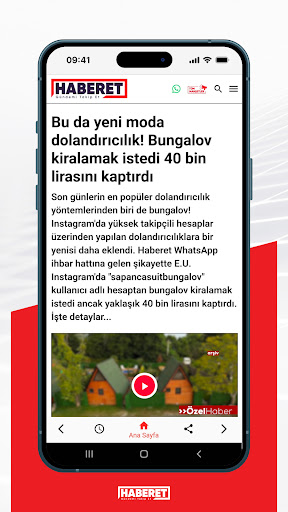 Haberet ekran görüntüsü