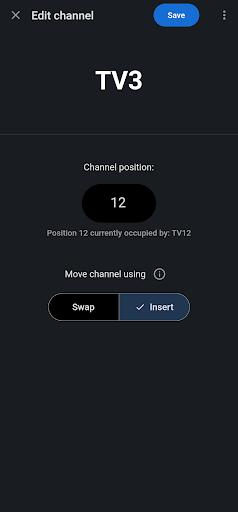TV Channel Editor for BRAVIA ekran görüntüsü