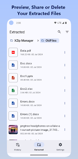 XZip Manager - Zip Extractor ekran görüntüsü