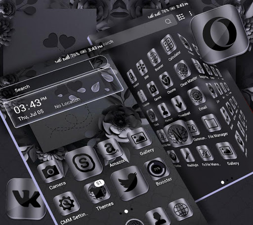 Night Mode Launcher Theme ekran görüntüsü