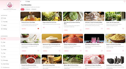 Beauty Tips & Home Remedies ekran görüntüsü
