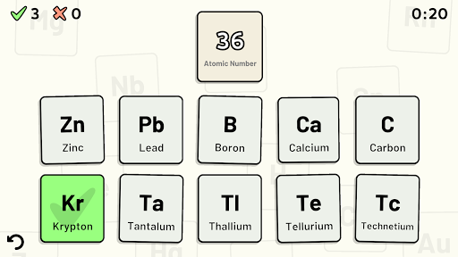 Periodic Table Quiz ekran görüntüsü