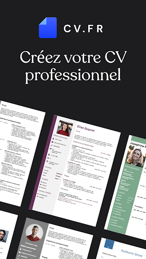 CV.fr : CV designer en ligne ekran görüntüsü