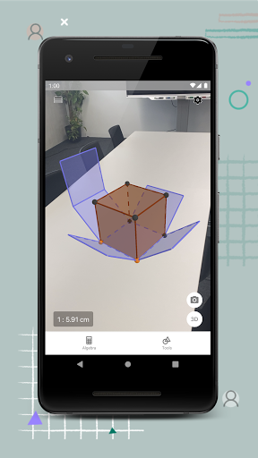 GeoGebra 3D Hesap Makinesi ekran görüntüsü