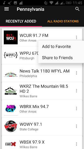 Pennsylvania Radio Stations ekran görüntüsü