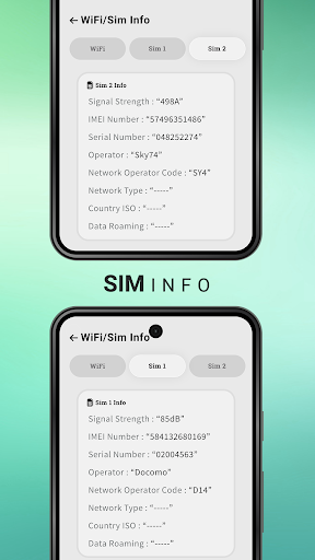 Network/WIFI Info & Sim Query ekran görüntüsü