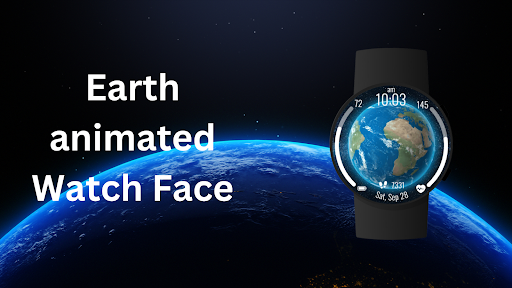 3D EARTH Watch Face ekran görüntüsü