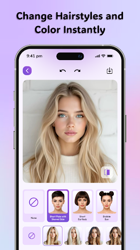 AI Hairstyle Try On Hair Color ekran görüntüsü