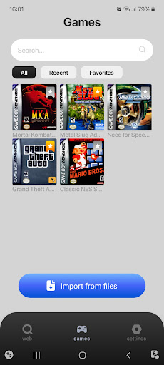 Retro Game Emulator ekran görüntüsü