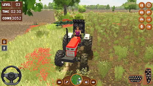 Indian Tractor Game 3d Tractor ekran görüntüsü