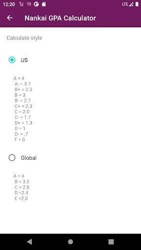 GPA Calculator ekran görüntüsü
