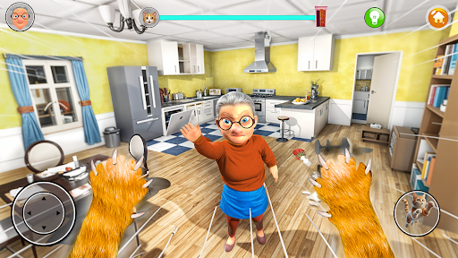 Kitty vs Granny - Kedi Sim 3D ekran görüntüsü