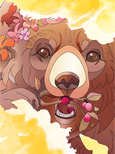 Watercolor Animals Coloring ekran görüntüsü