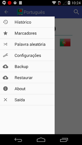 Dicionário de Português ekran görüntüsü