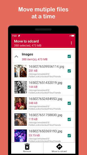 Move files to SD card ekran görüntüsü