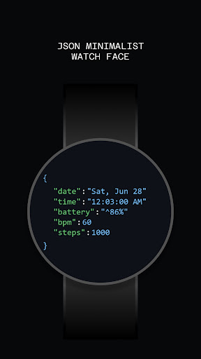JSON Watch Face ekran görüntüsü